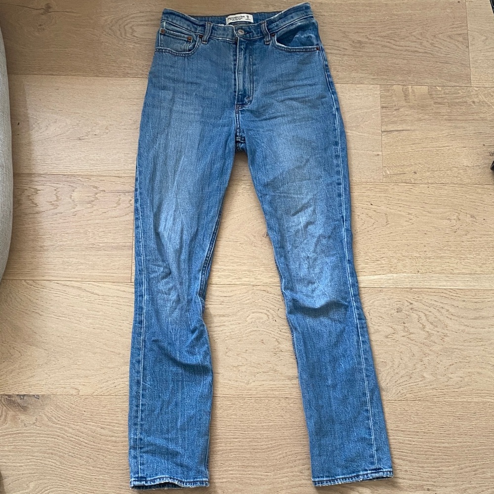 Abercrombie & Fitch Light Blue Straight Leg Jeans